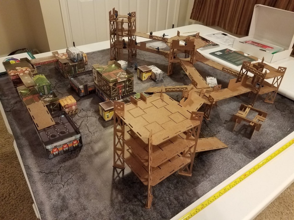 Laser Cut Industrial Terrain DXF File