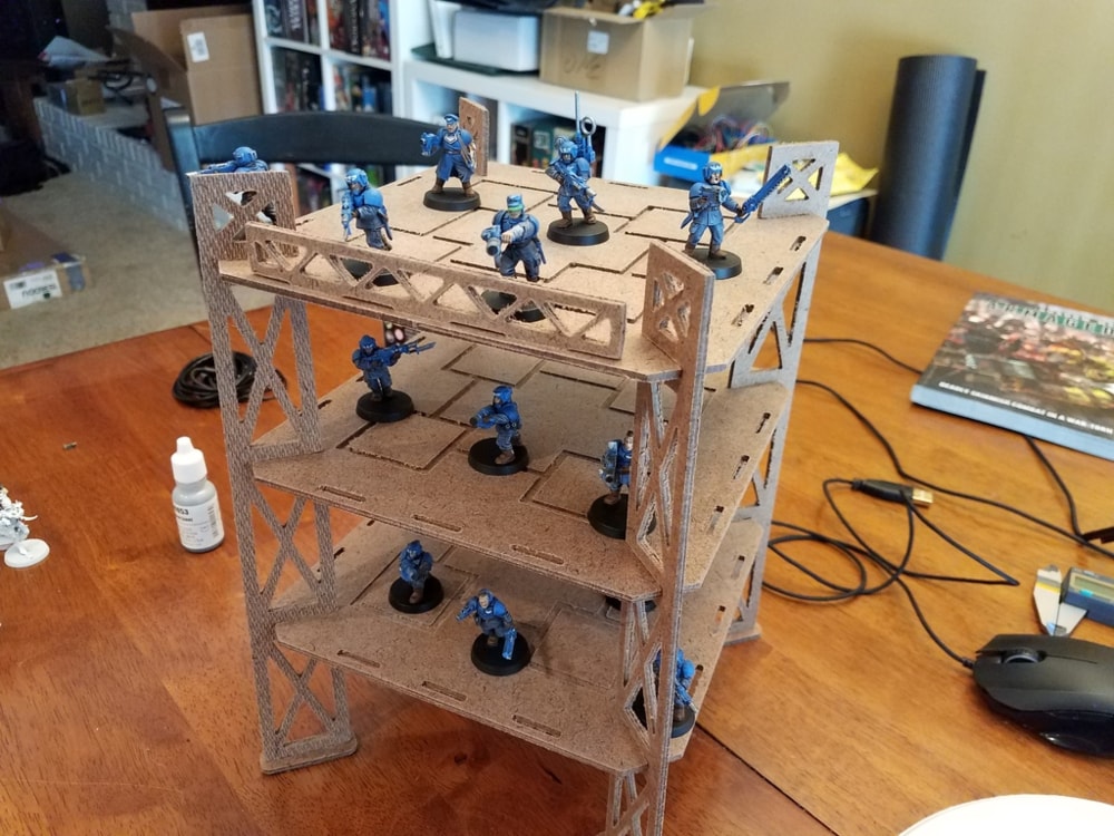 Laser Cut Industrial Terrain DXF File