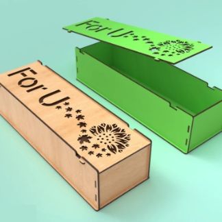 Laser Cut Special Gift Box Free Vector