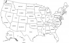 US 50 States Map dxf File
