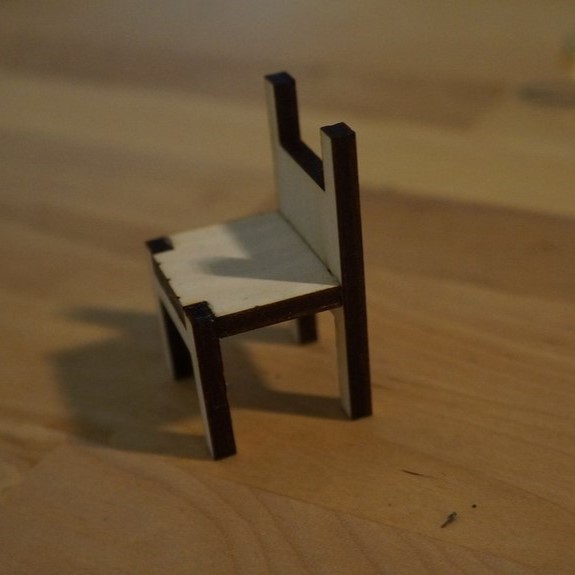 Laser Cut Toy Chair Free Vector