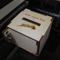 Caixa de dinheiro cortada a laser 4mm
