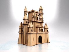 Laser Cut Disney Castle Free Vector