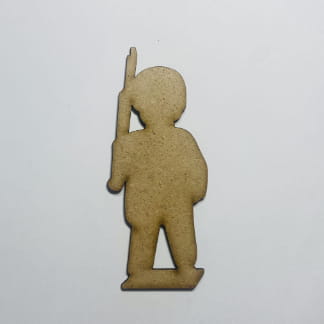 Laser Cut Unfinished Wood Soldier Cutout Free Vector