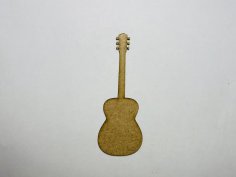 Laser Cut Acoustic Guitar Shape Unfinished Wood Craft Cutout Free Vector