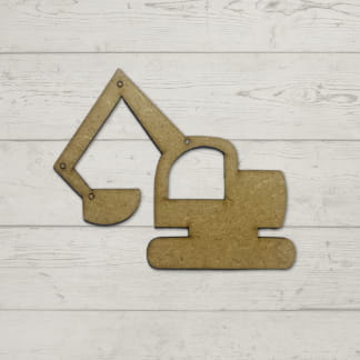Laser Cut Excavator Cutout Unfinished Wooden Shape Free Vector