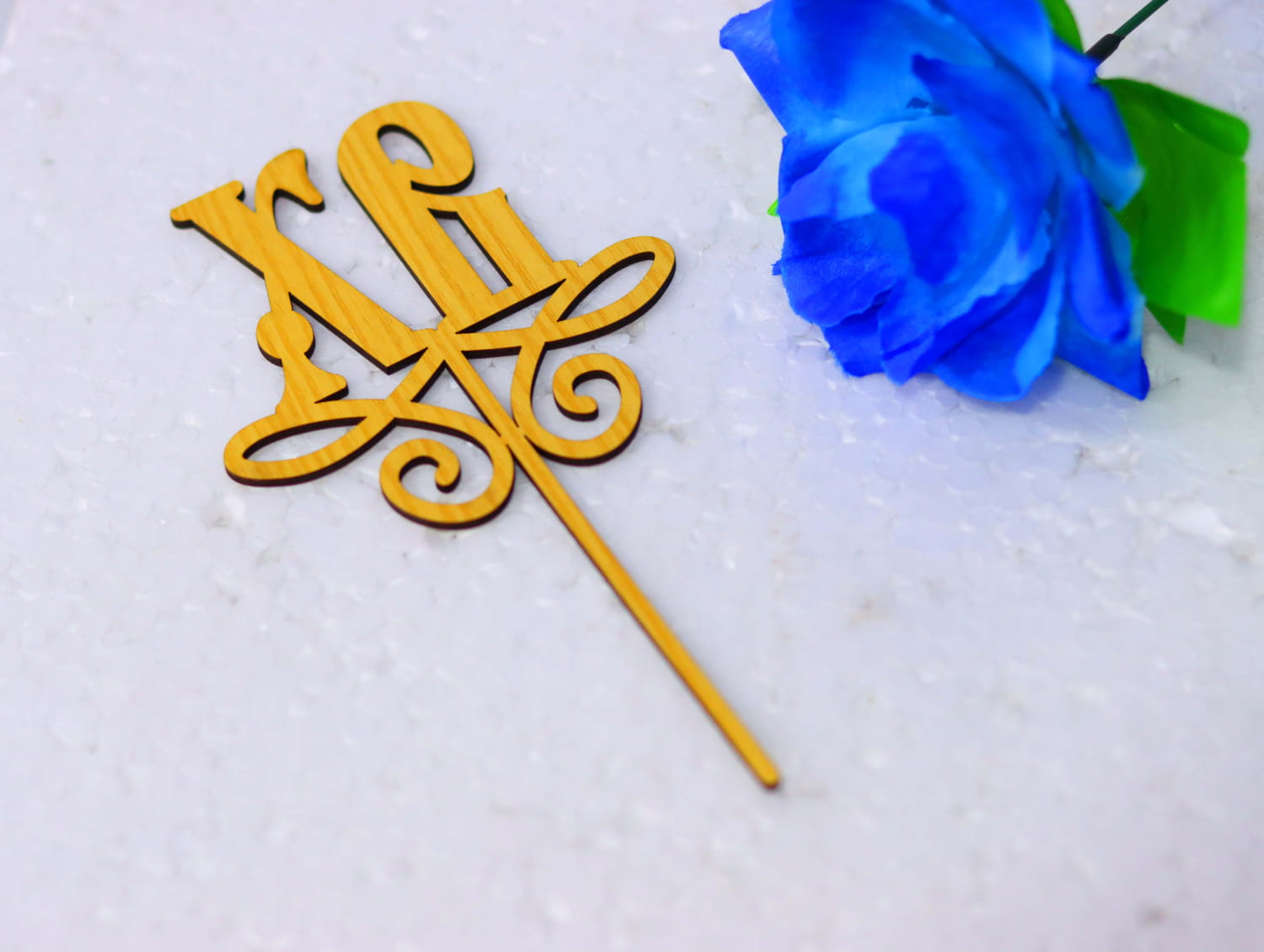 Laser Cut Easter XB Cake Topper Free Vector