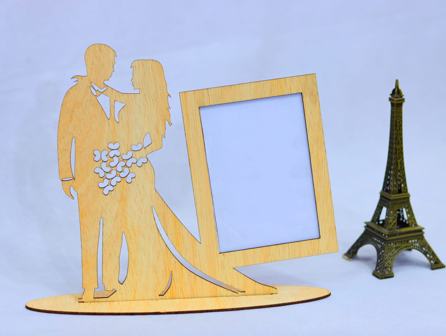 Laser Cut Wedding Photo Frame 3mm Free Vector