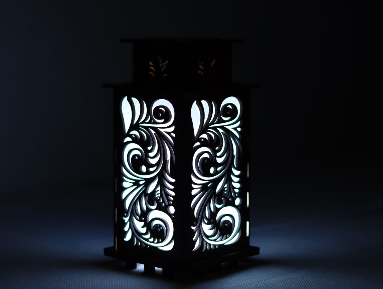 Laser Cut Lantern Night Light SVG DXF CDR AI PDF Free Download - 3axis.co