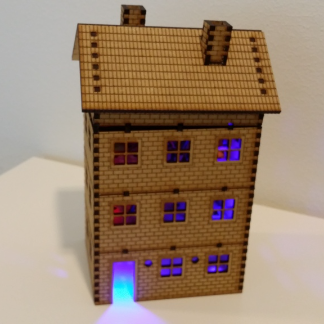 Laser Cut Brick House DXF File