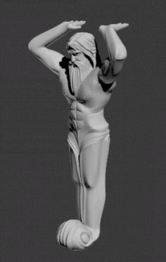 CNC stl 文件的雕像 3D 模型