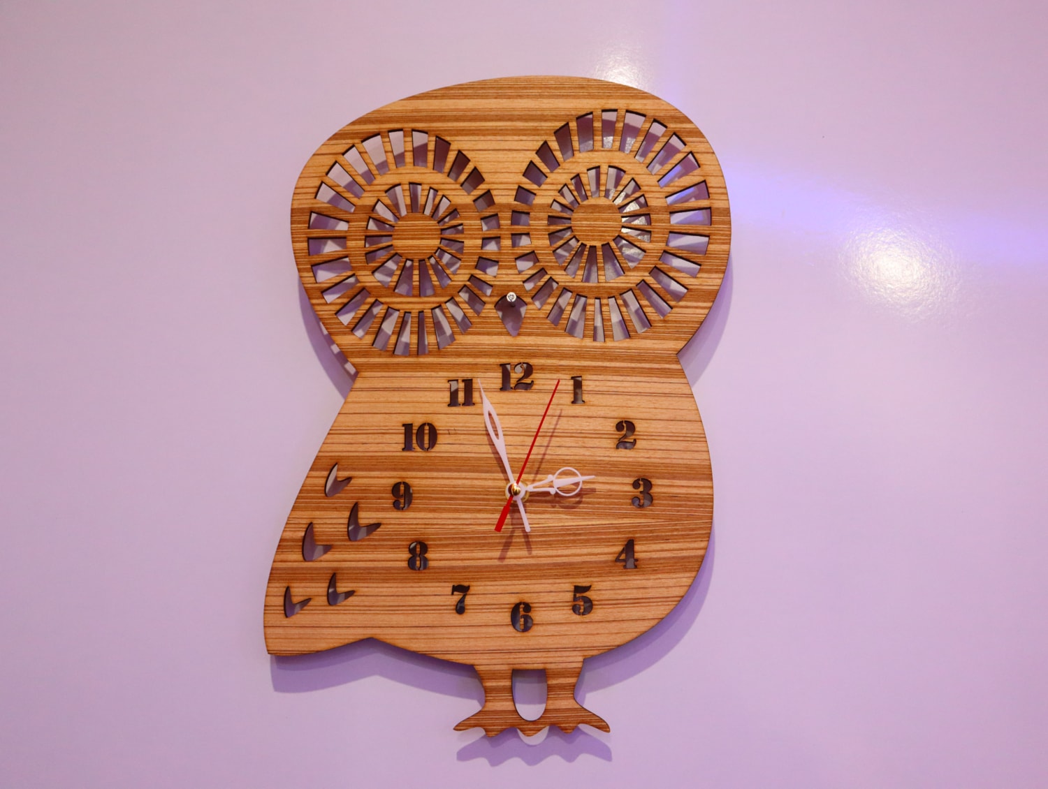 Laser Cut Owl Clock Free Vector