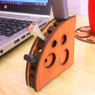 Laser Cut USB  Flash Drive Stand 4mm Free Vector