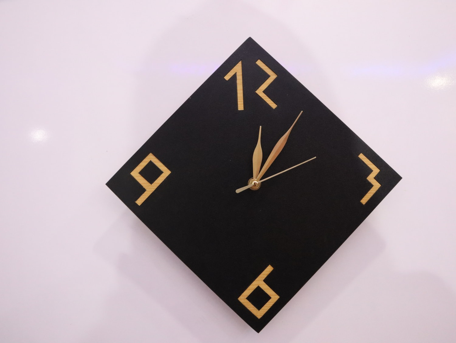 Laser Cut Minimalist Modern Wall Clock Free Vector