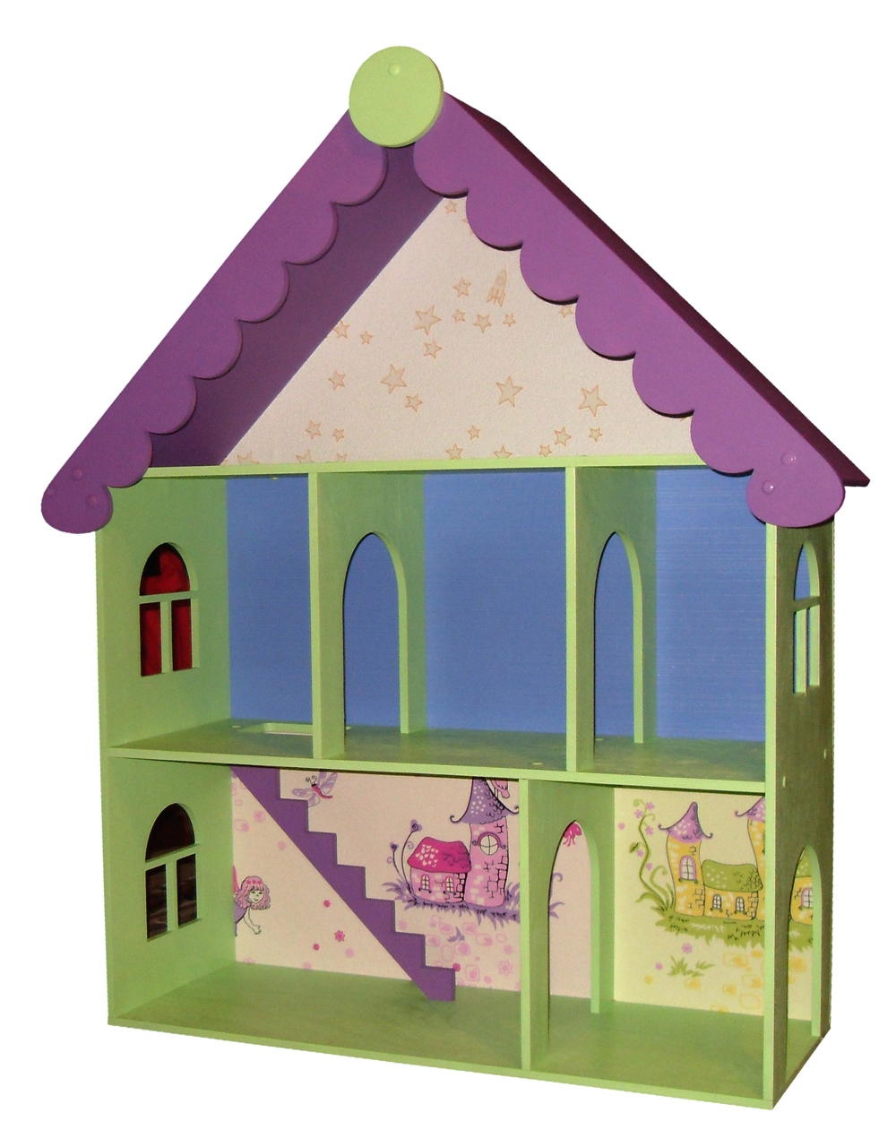 Kit de casa de boneca vitoriana com corte a laser brinquedo infantil