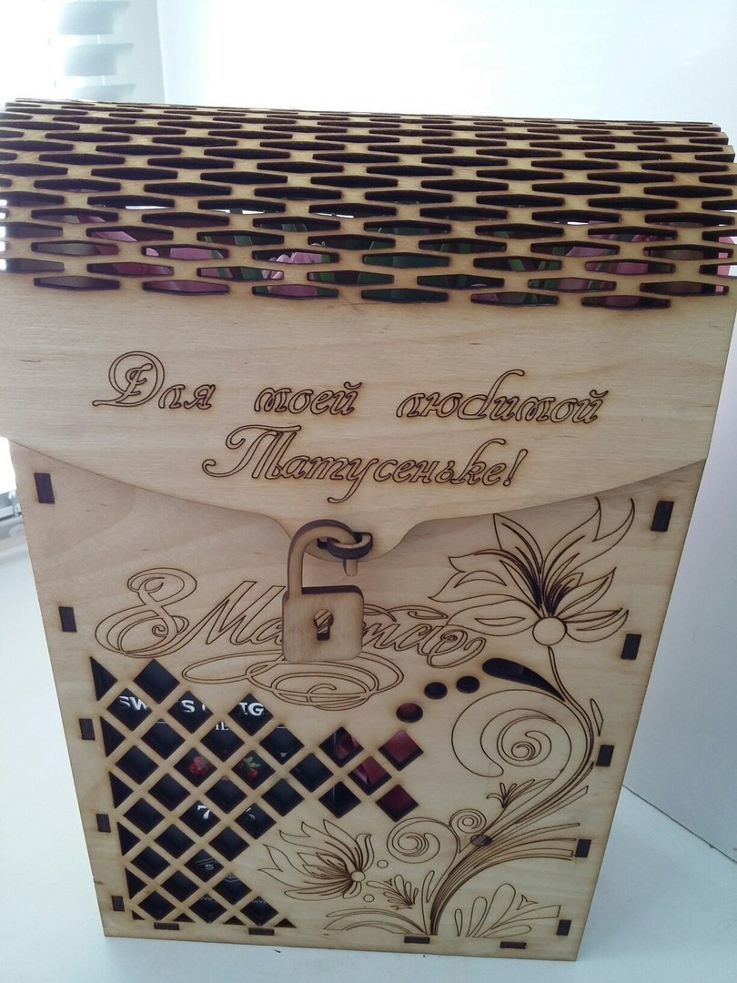 Lasergeschnittene Wein-Geschenkbox Weinflaschen-Verpackungsbox