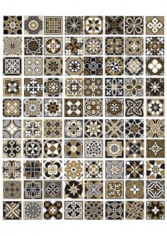 Seamless Geometric Patterns And Ornaments Free Vector