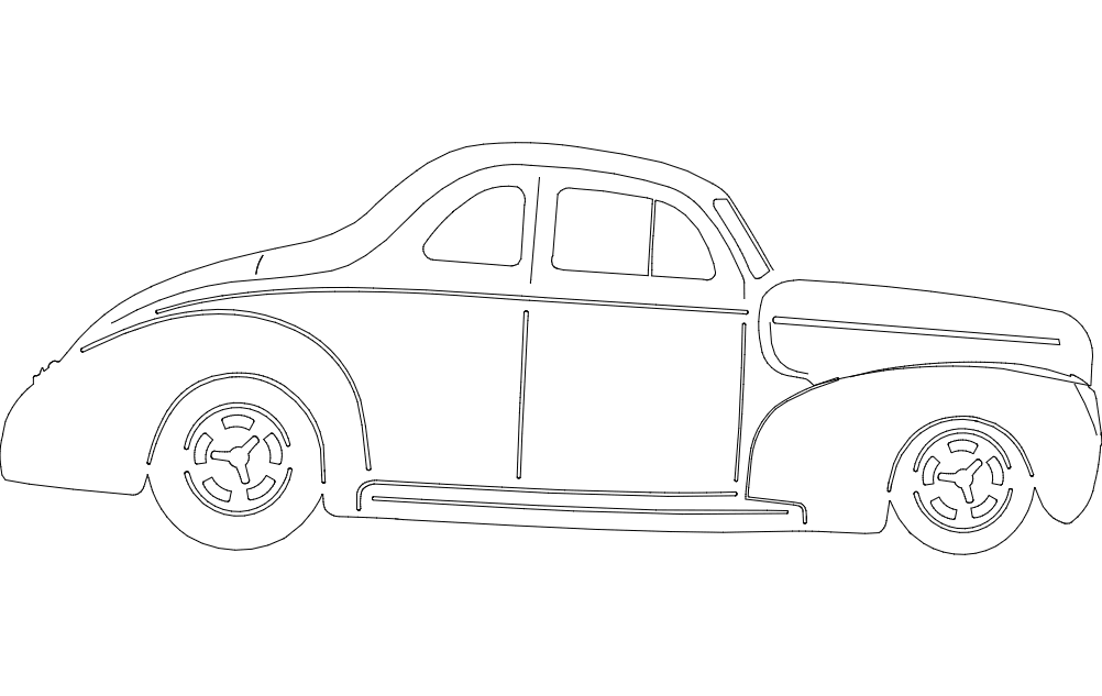 40 Ford Coupe dxf файл