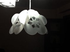 Laser Cut Flower Lamp