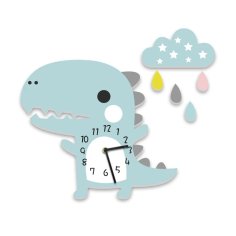 Laser Cut Dinosaur Kids Room Wall Clock Cute Wall Clock