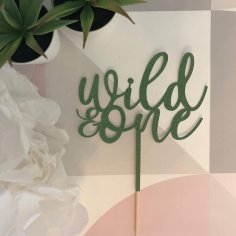 Laser Cut Wild One Cake Topper 1st Birthday Cake Decoration