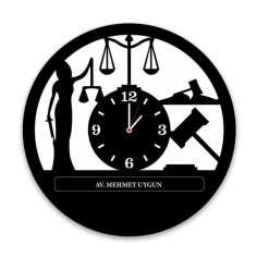 Laser Cut Personalized Lawyer Wall Clock