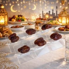 Laser Cut Ramadan Date stand, Date Holder Iftar Table Decor
