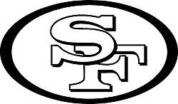 San Francisco 49ers SF 49 Logo DXF File