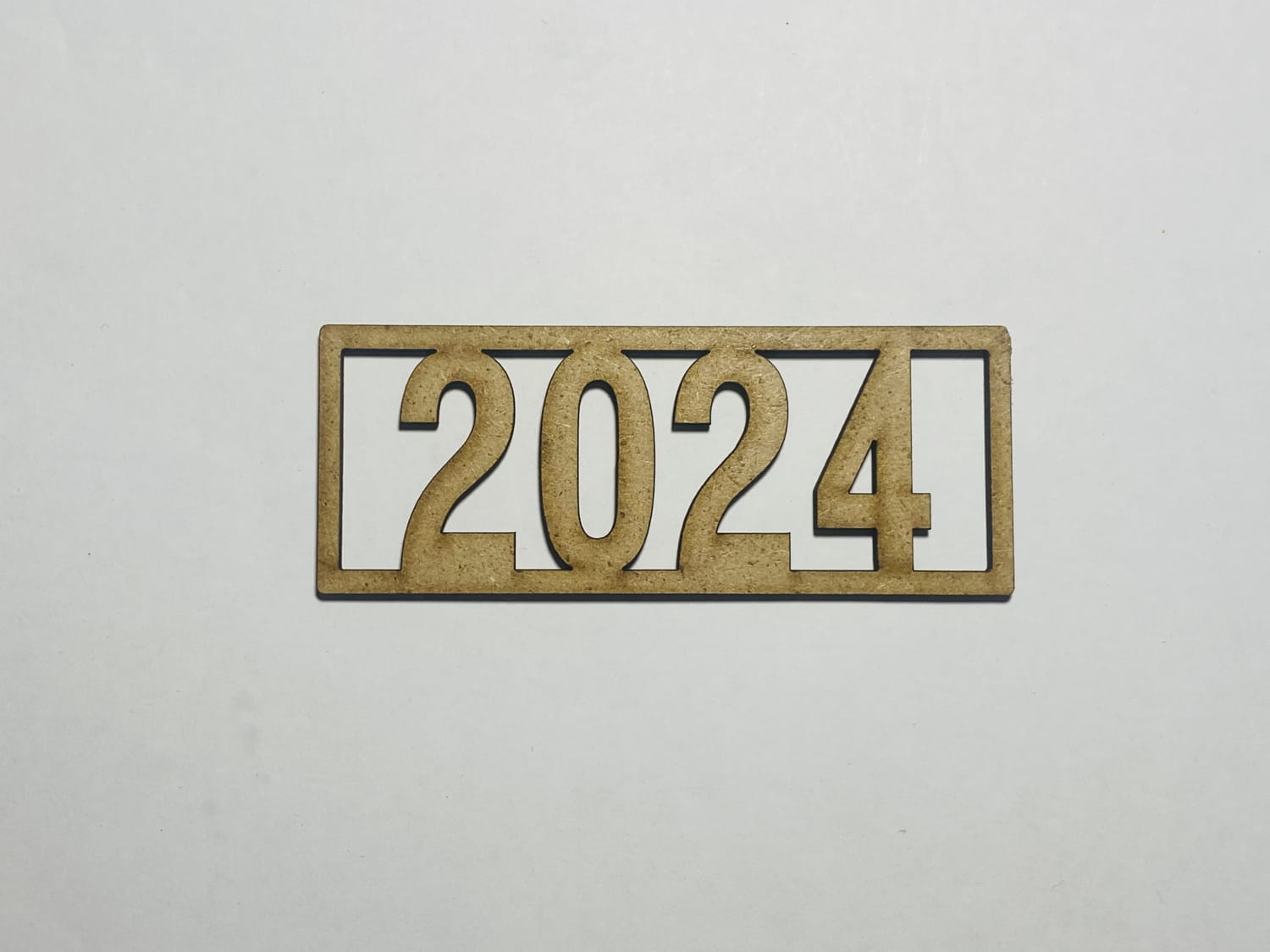 Laser Cut 2024 Wood Graduation Sign Free Vector