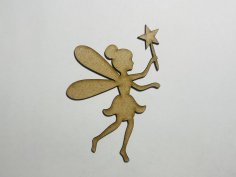 Laser Cut Fairy Cutout Free Vector