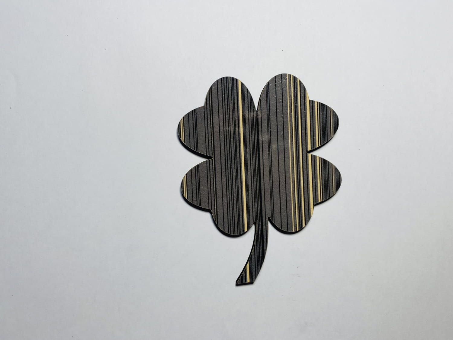 Laser Cut 4 Leaf Clover Shape Shamrock Unfinished Wood Cutout Free Vector