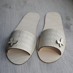 Laser Cut Slippers Free Vector