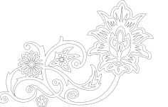 Floral dxf file