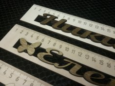 Laser Cut Personalized Rulers Custom Wooden Rulers Free Vector