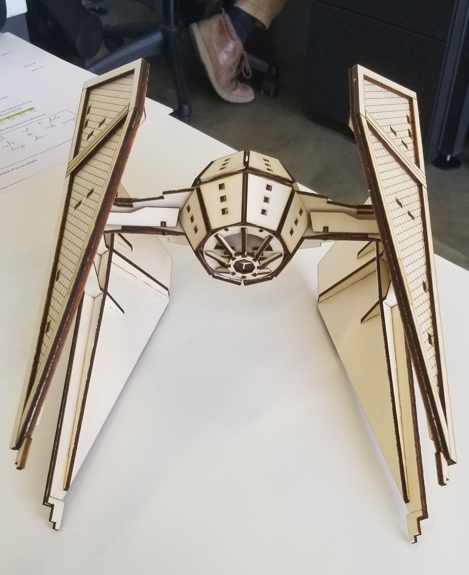 Laser Cut Star Wars TIE Interceptor DXF File