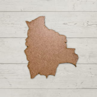 Laser Cut Unfinished Wood Bolivia Cutout Craft Free Vector
