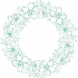 Spring Floral Wreath Free Vector