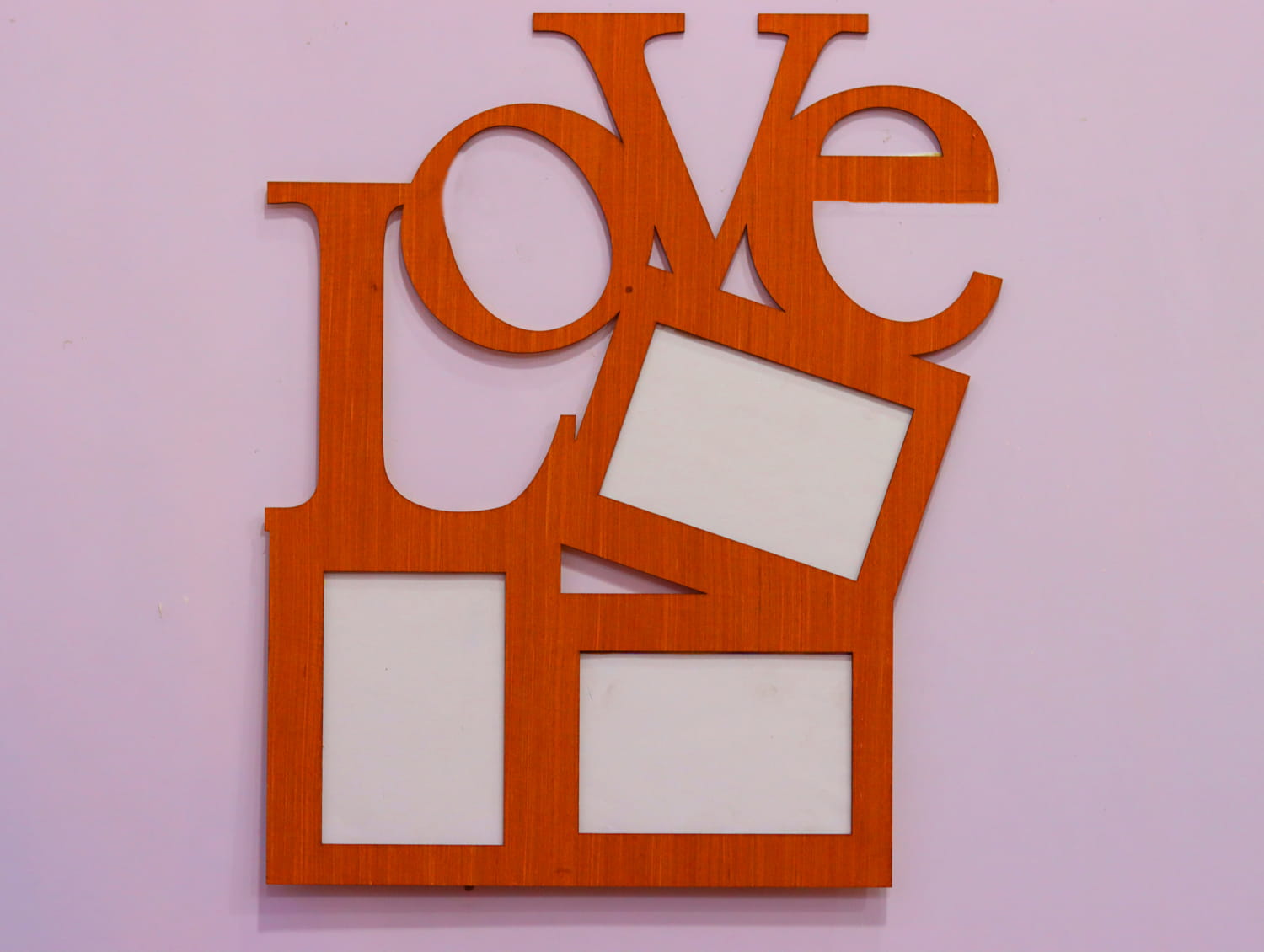 Laser Cut Love Photo Frame Wall Decor Free Vector