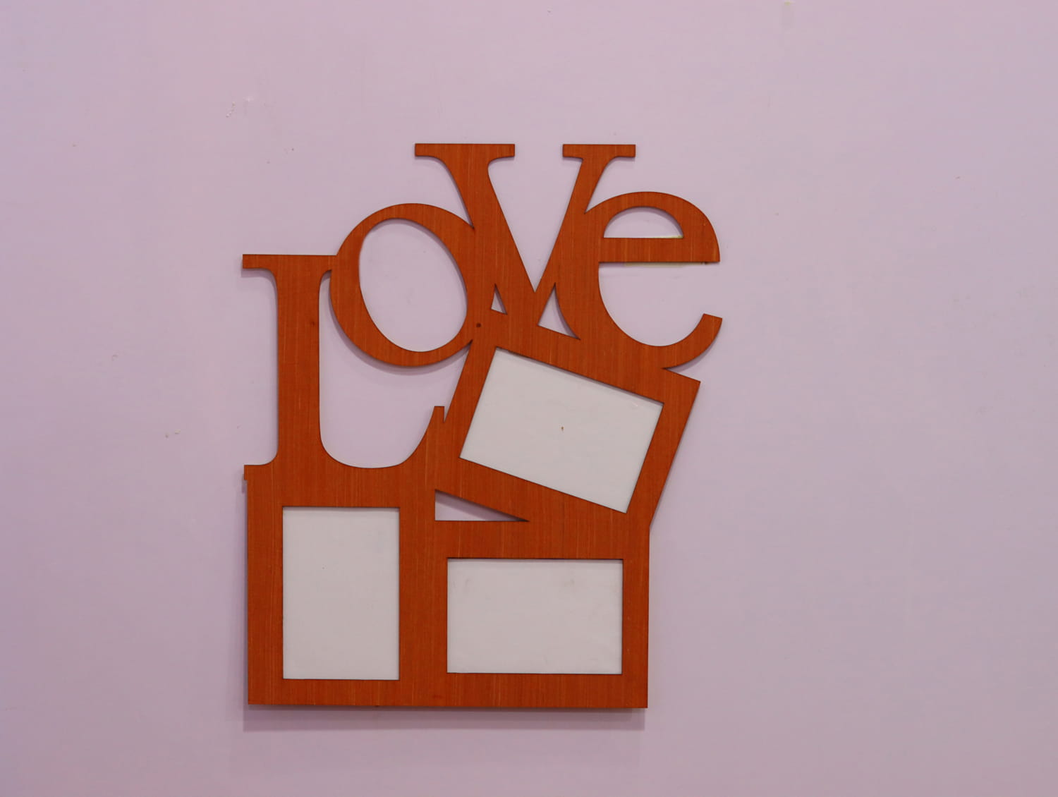 Laser Cut Love Photo Frame Wall Decor Free Vector