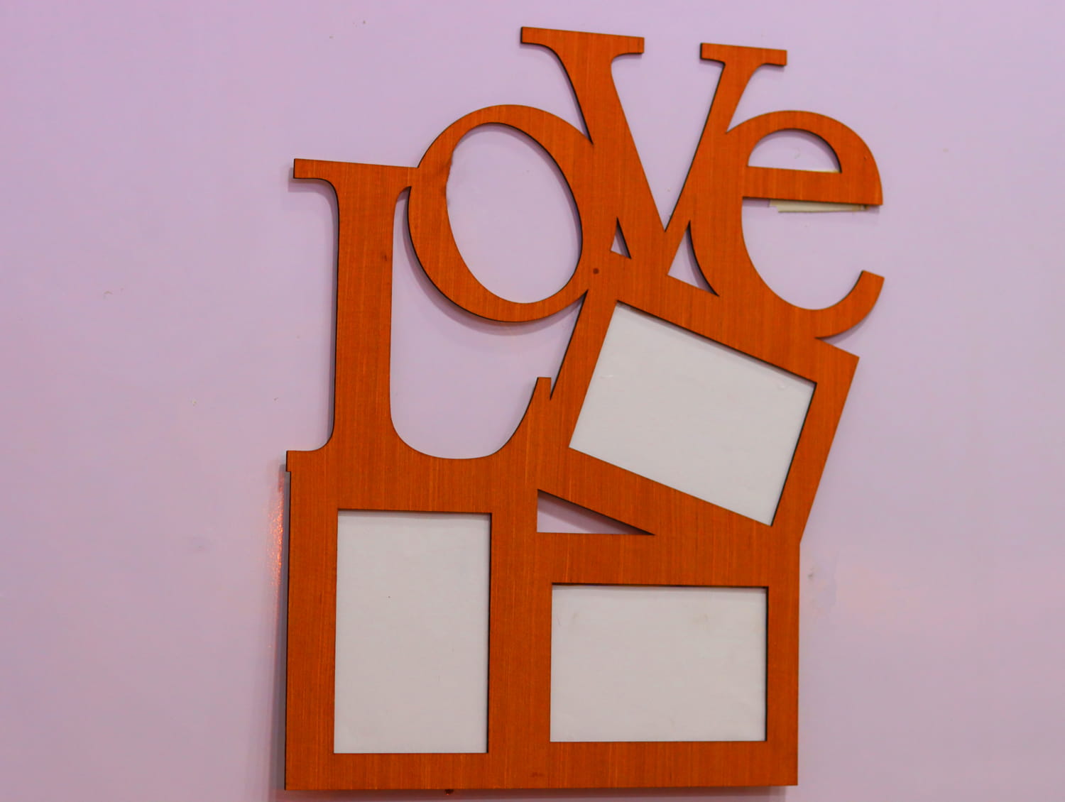 Laser Cut Love Photo Frame Wall Decor Free Vector