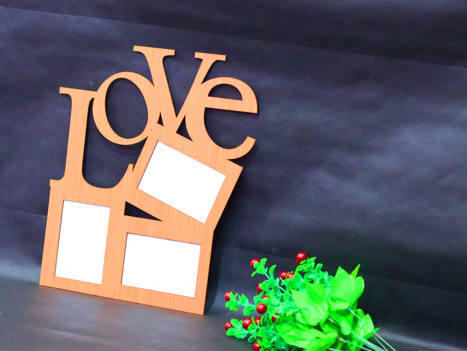 Laser Cut Love Photo Frame Wall Decor Free Vector