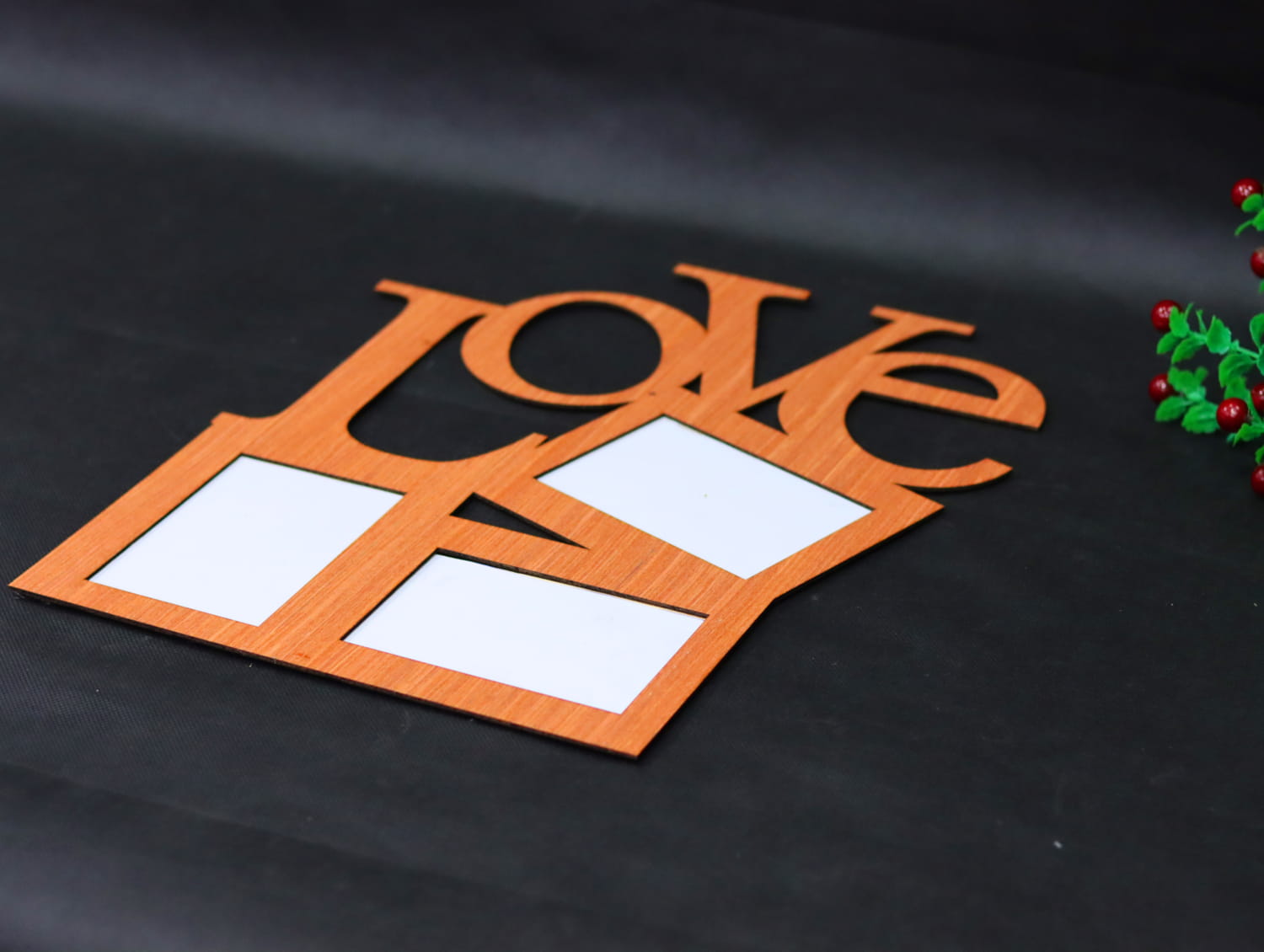 Laser Cut Love Photo Frame Wall Decor Free Vector