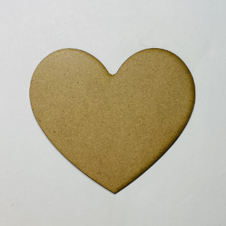 Laser Cut Unfinished Wooden Heart Cutout Free Vector