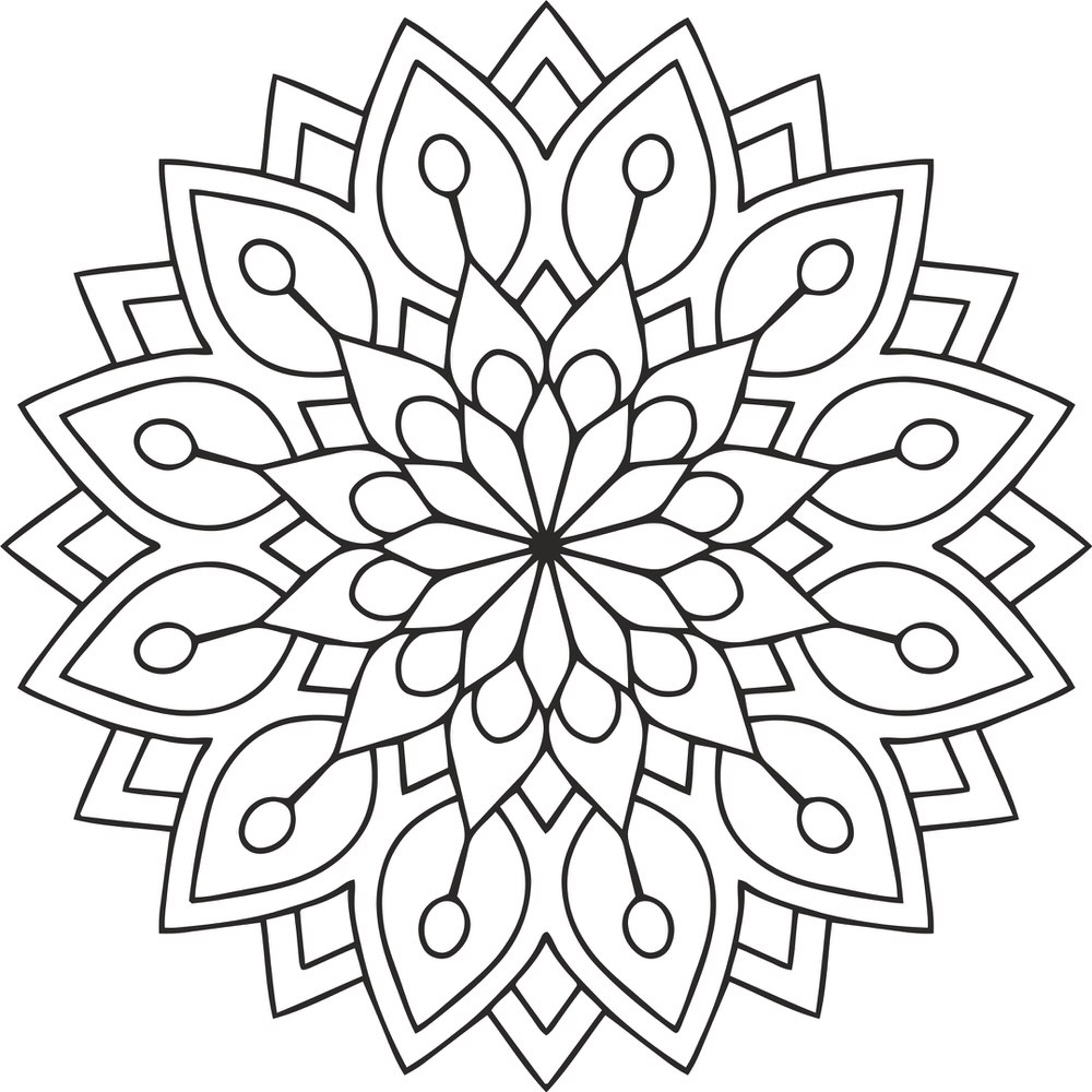 Mandala Des Flower Free Vector
