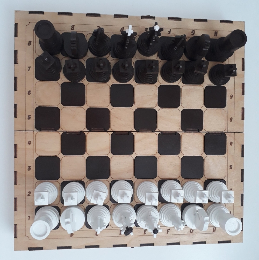 Laser Cut Chess Set DXF File