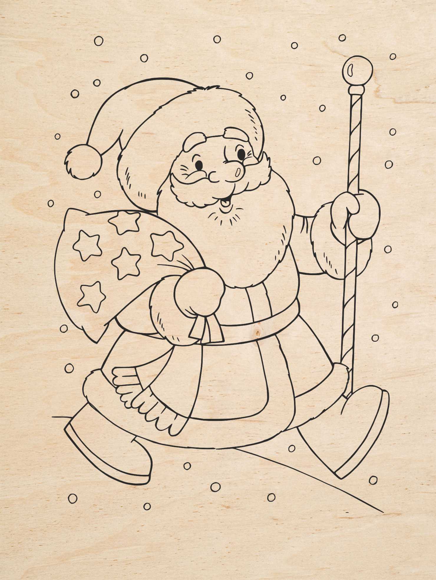 Lasergravur Weihnachtsmann