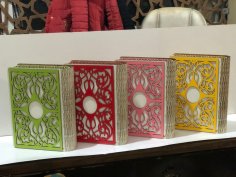 Caja de Corán decorativa cortada con láser