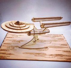 Laser Cut USS Enterprise DXF File