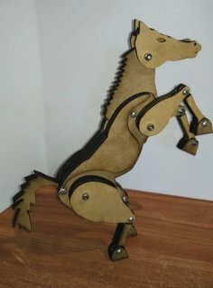 Laser Cut Articulated Horse SVG File