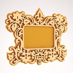Laser Cut Decorative Wall Frame DXF File